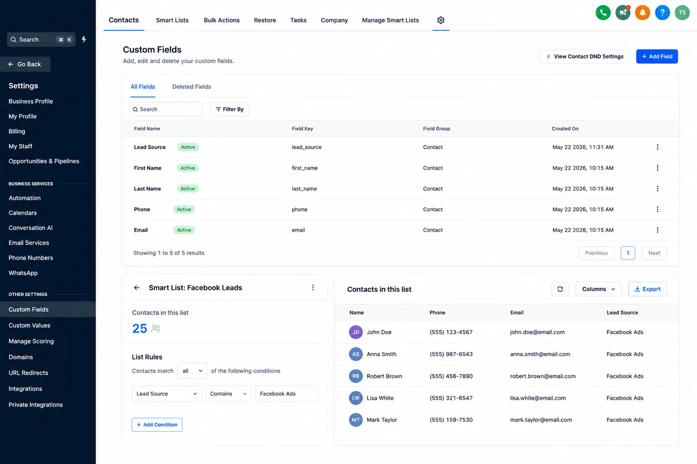 Contact Management and Segmentation — Mhel Bañez work sample